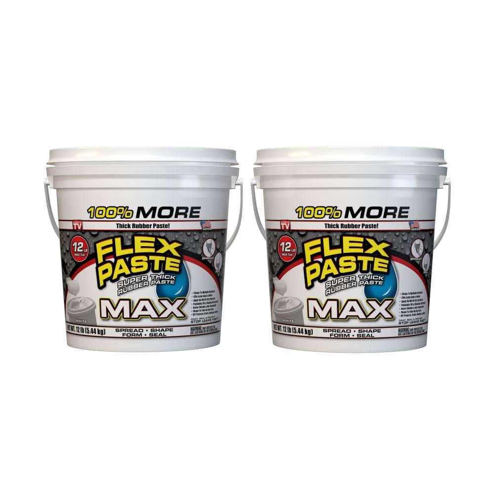 FLEX SEAL FAMILY OF PRODUCTS Flex Paste 16 oz. White Interior/Exterior  Multipurpose Sealant PFSWHTR16 - The Home Depot