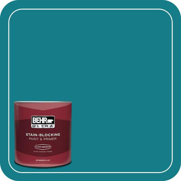 BEHR ULTRA 1 qt. #PPU13-01 Caribe Extra Durable Flat Interior Paint & Primer