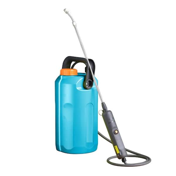 1.6 Gal. Cordless Electric Powered Sprayer Telescopic Wand, Ergonomic Design Electric Sprayer in Lawn and Garden in Blue