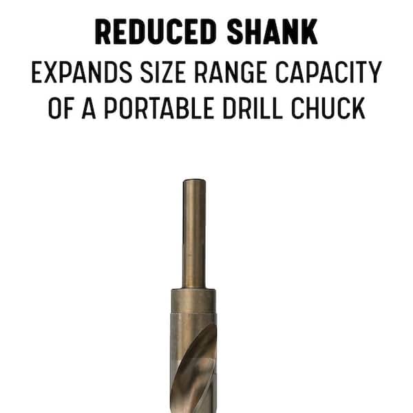 1/2 Shank Drill America DWDDL24X1INCHX1/2 HSS Drill Bit 24 Overall Length 1 1/2 Shank 24 Overall Length 1 