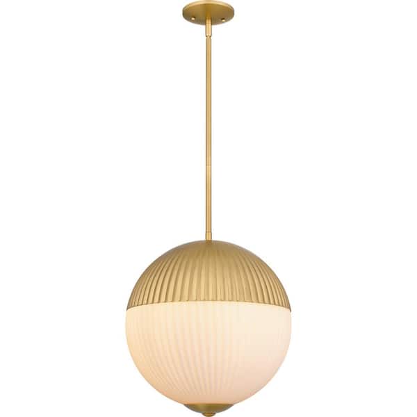 Quoizel Mia 60-Watt 2-Light Brushed Gold Pendant Light