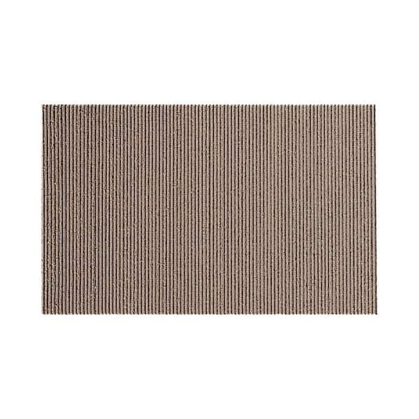 Nautica Gold Stripe 16 in. x 24 in. PVC Door Mat