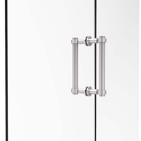Allied Brass 404G-8BB Contemporary 8 Inch Back Grooved Accent Shower Door Pull Satin Brass 