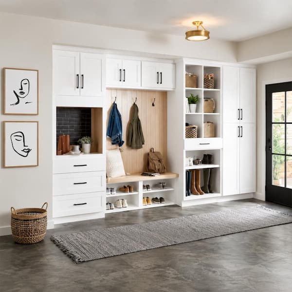 LUXEYARD 12 in. W x 30 in. H Shaker Kitchen Cabinet Wall Flush End