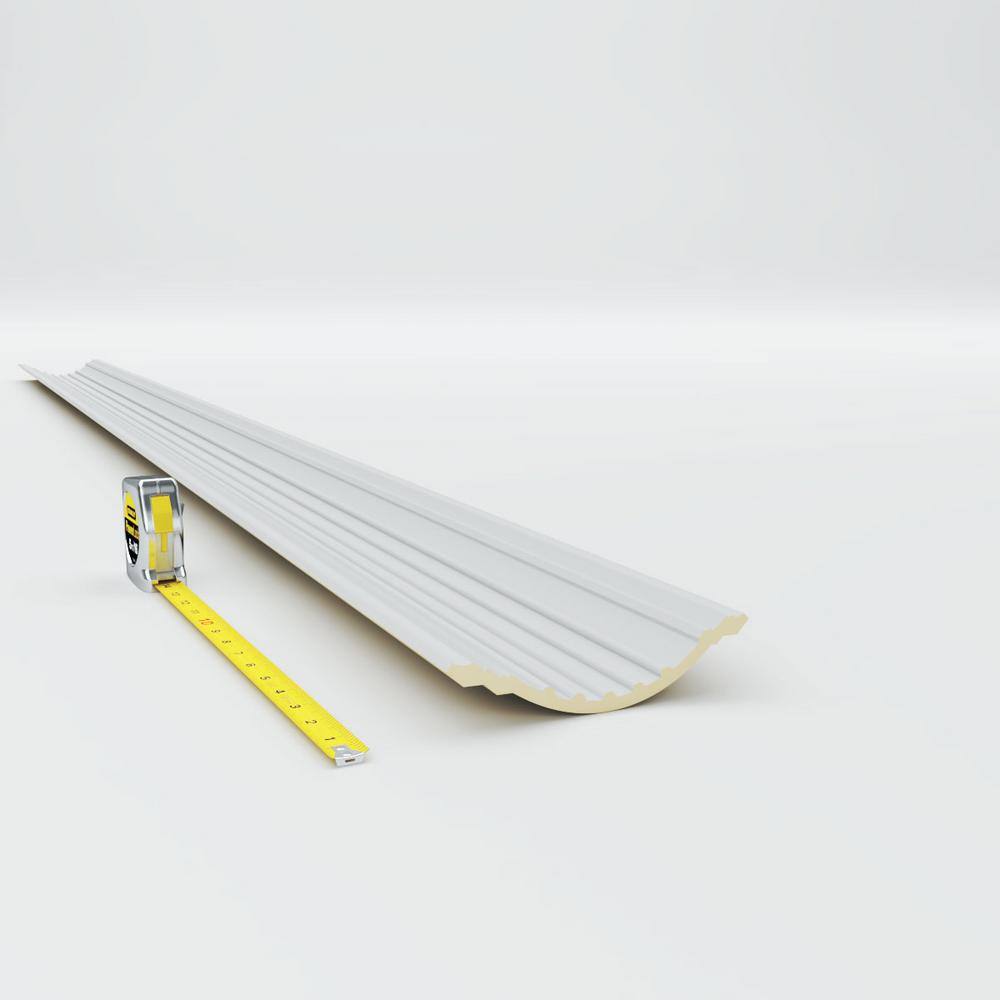 94.5" White Polyurethane Crown Moulding