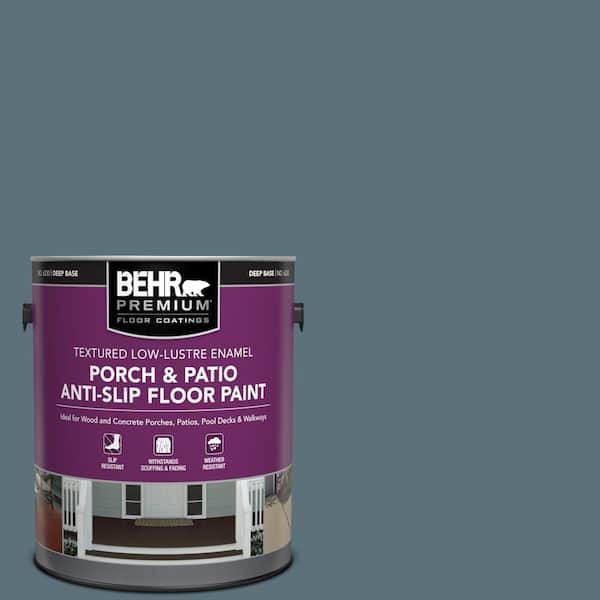BEHR PREMIUM 1 gal. #PFC-55 Sea Cave Textured Low-Lustre Enamel Interior/Exterior Porch and Patio Anti-Slip Floor Paint