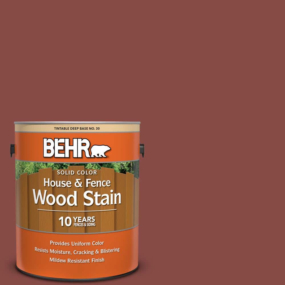 1 gal. #PPU2-18 Spice Solid Color House and Fence Exterior Wood Stain