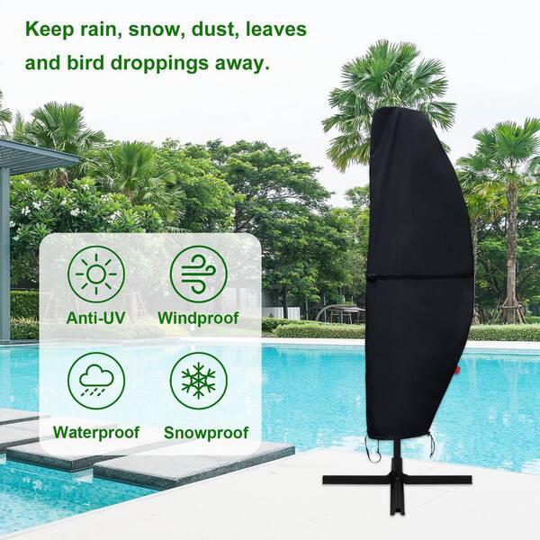 corliving patio umbrella with solar power led lights Kozyard 15 FT Rectangular Double-Sided Light – Kozyard LLC Premium Fabric Color:BLACK/ORANGE Costco Just Launched Limited decorative umbrella