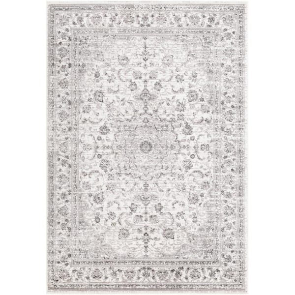 Livabliss Alarie Light Gray 5 ft. 3 in. x 7 ft. 3 in. Area Rug