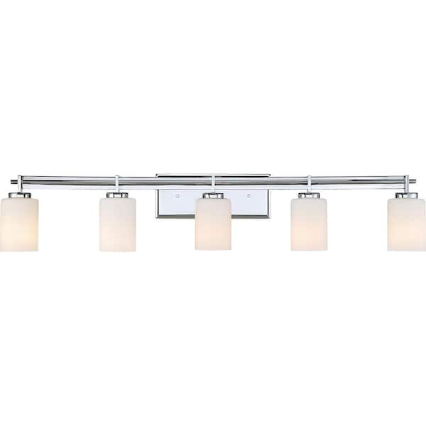 Quoizel Taylor 5-Light Polished Chrome Vanity Light
