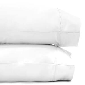 White Egyptian Cotton King Pillowcases (Set of 2)