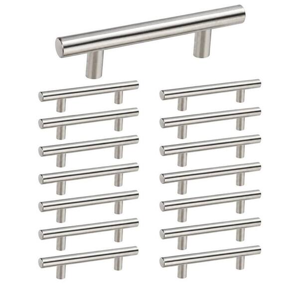 15-Pack 5 in. Brushed Nickel Cabinet Pulls, Stainless Steel Cabinet Hardware, Overall Drawer Pull, Cabinet Handles