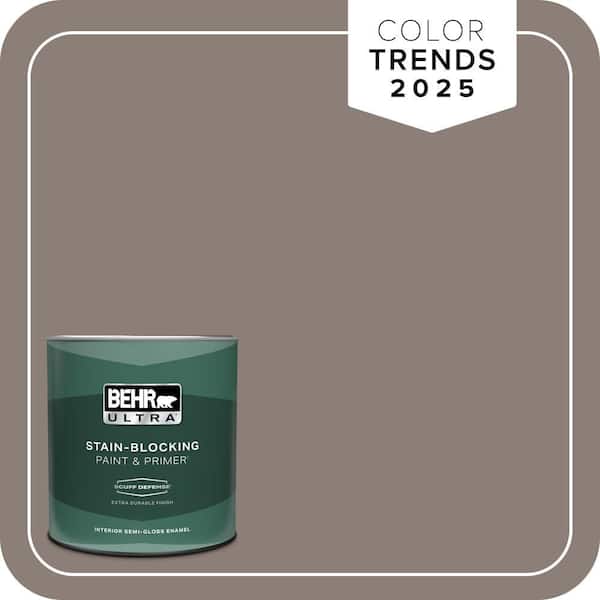 BEHR ULTRA 1 qt. Home Decorators Collection #HDC-NT-27B Wild Truffle Extra Durable Semi-Gloss Enamel Interior Paint & Primer