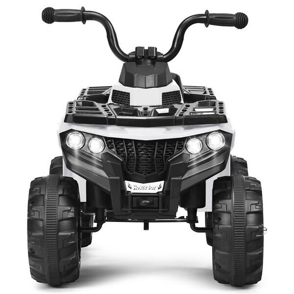 Costway 6-Volt Kids 4-Wheeler ATV Quad Battery Power LED Lights ...