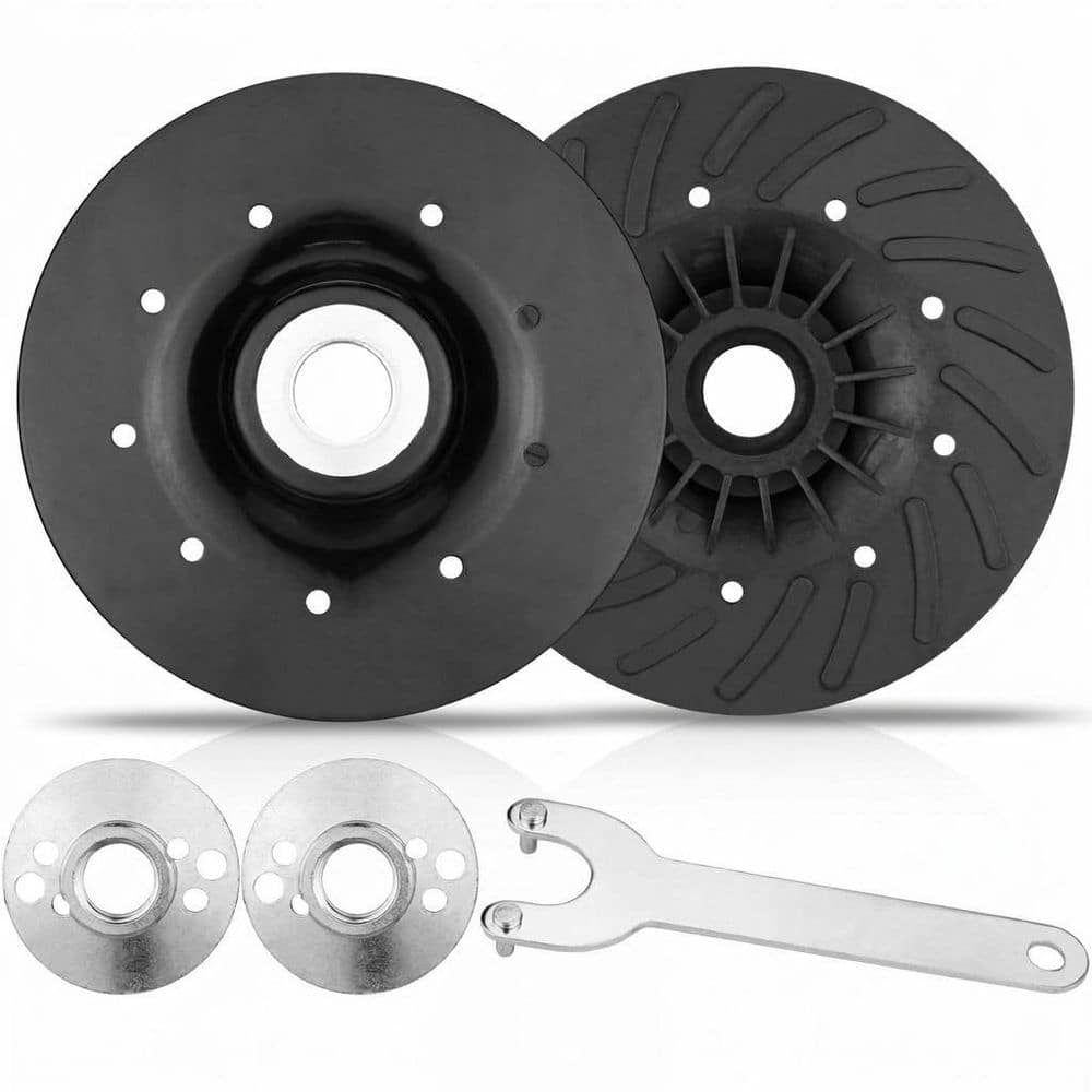 4.5 in Plastic Ribbed Backing Pad with Spiral-Raised Ribs for Resin Fiber Disc Grinding Sanding Polishing 2 Pack price history on PriceWatchPro