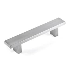 Kingsman LW Series 4 in. (102 mm) Center-to-Center Flat Solid Hard Aluminum Anodizing Drawer Pull (25-Pack)