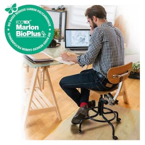 Ecotex Marlon BioPlus Rectangular Polycarbonate Chair Mat for Hard Floors - 35" x 47"