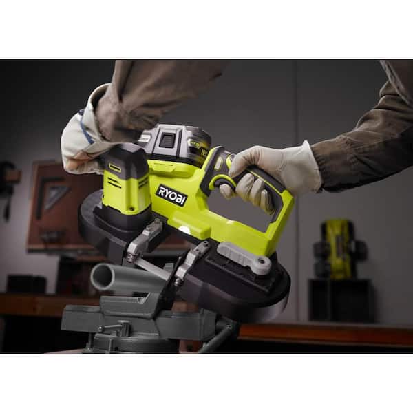 RYOBI - ONE+ 18V Cordless 2-1/2 in. Compact Band Saw Kit with (1) 4.0 Ah Lithium-ion Battery and 18V Charger