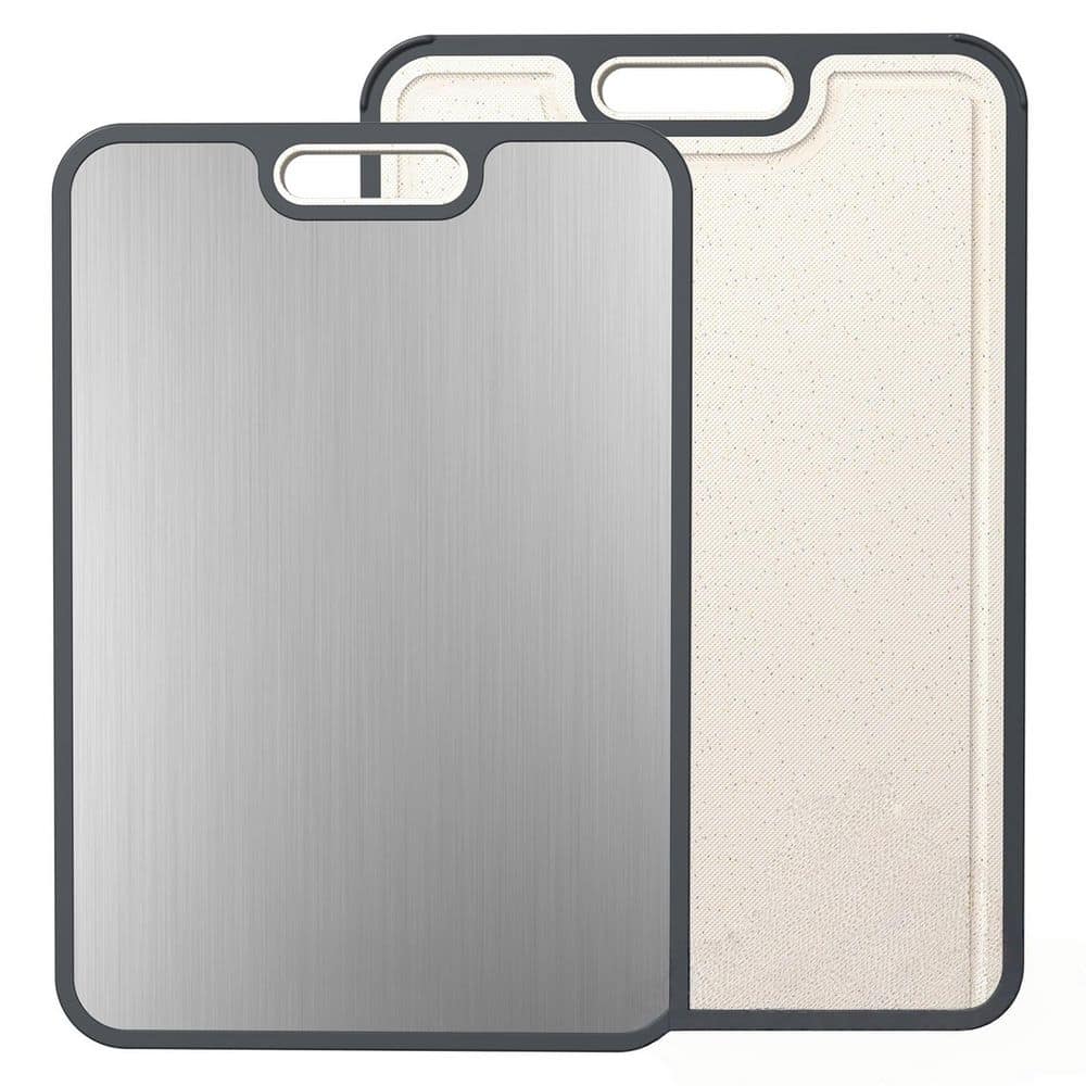 1 Piece 15 in. x 10.3 in. Rectangular Pure Titanium and PP Cutting Board, for Cutting Meats Fruits Vegetables price history on PriceWatchPro