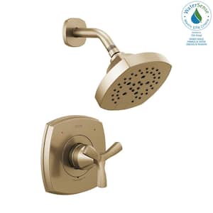 Stryke 1-Handle Wall Mount 5-Spray Shower Faucet Trim Kit in Champagne Bronze (Valve not Included)