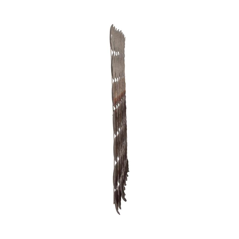 70" x 56" Metallic Ombre Iron Wall Art in Bronze and Black