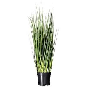 24 in. Artificial Potted Extra Full Green Grass