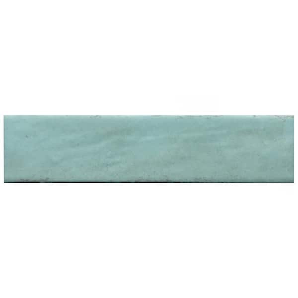Tribeca Studio Watercolor 2 in. x 10 in. Porcelain Wall Take Home Tile Sample