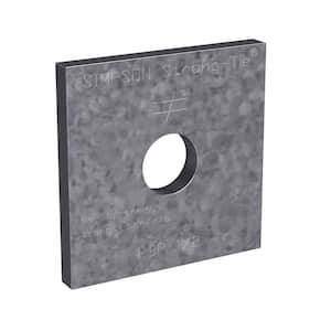 LBP 2 in. x 2 in. Galvanized Bearing Plate with 1/2 in. Bolt Dia.