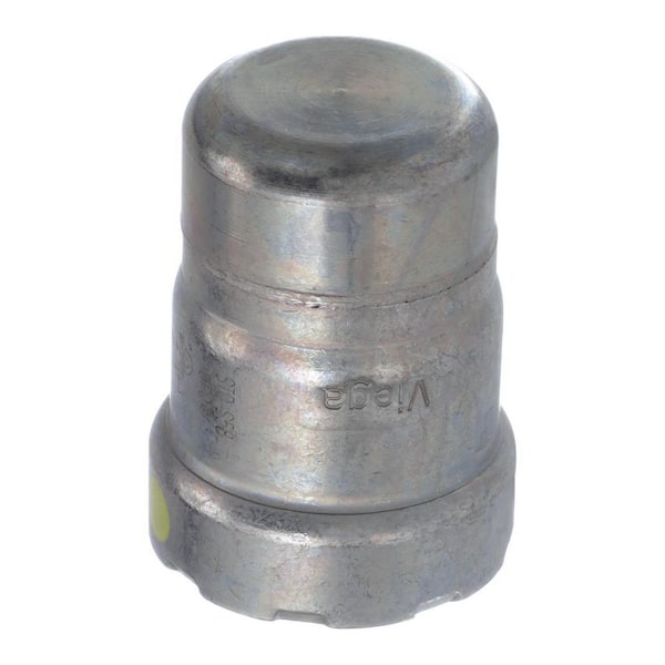 Pipe Cap Press In Viega MegaPressG 1 in. Press Carbon Steel Cap (Gas Only) 26495 - The ...