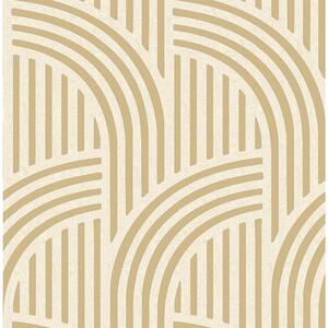 Honey Gatsby Self Adhesive Strippable Wallpaper Covers 30.75 sq. ft.