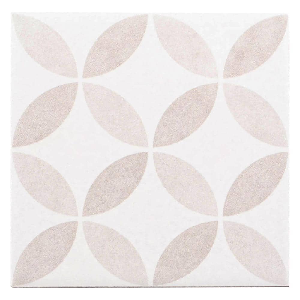 Genoa Beige Matte 6x6 Porcelain Patterned Tile