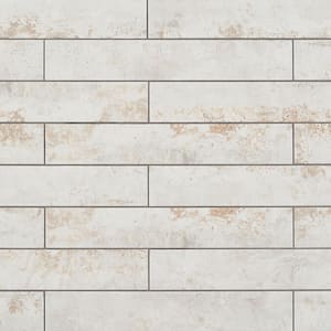 Mantis Ivory 2.4 in. x 14.56 in. Matte Porcelain Floor and Wall Tile (11.62 sq. ft./Case)