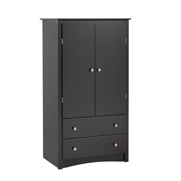 Prepac Sonoma Black Armoire