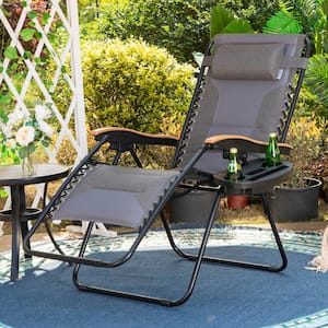 Sun Lounger Outdoor Foldable Bed Office Zero-Gravity Recliner Lounge Chair Garden Courtyard Swimming Pool-Black Breathable Portable Camping Bed That Can Lie Flat 