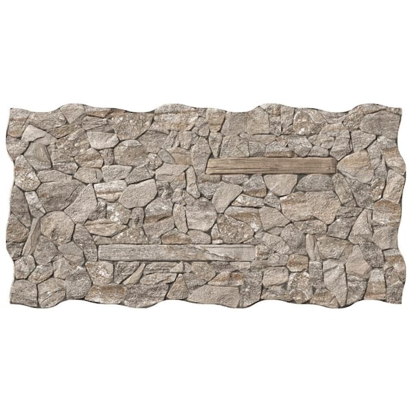 Merola Tile Caldera Castle Canto 12-5/8 in. x 25-1/8 in. Porcelain