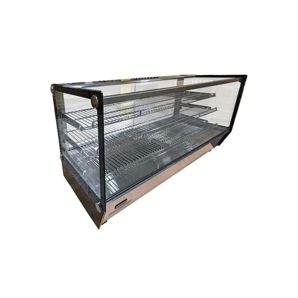 Elite Kitchen Supply 47.1 in. Commercial Electric Countertop Food Warmer Restaurant Display Cabinet EW200H with 3-Warming Trays