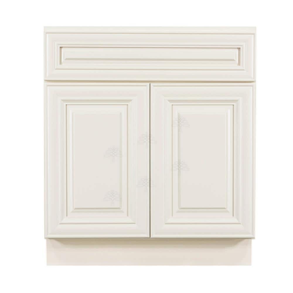 Princeton Assembled 27 in. x 34.5 in. x 24 in. Sink Base Cabinet with 2-Door in Off-White price history on PriceWatchPro