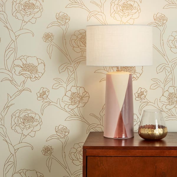 Buy Vintage Peony Peel and Stick Wallpaper Removable Black Online in India   Etsy