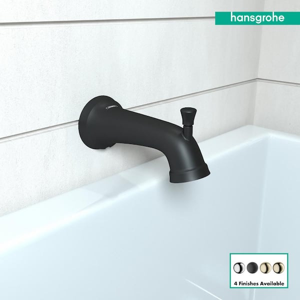 Hansgrohe Joleena Tub Spout, Matte Black 04775670 - The Home Depot
