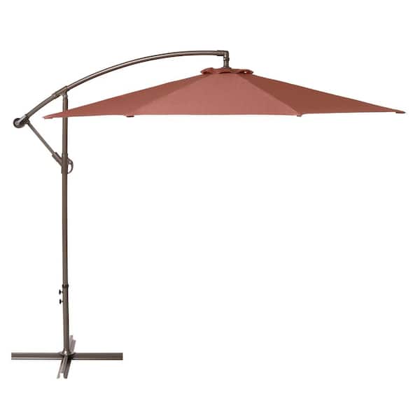 Classic Accessories Duck Covers 10 ft. Cantilever Patio Umbrella in Cedarwood