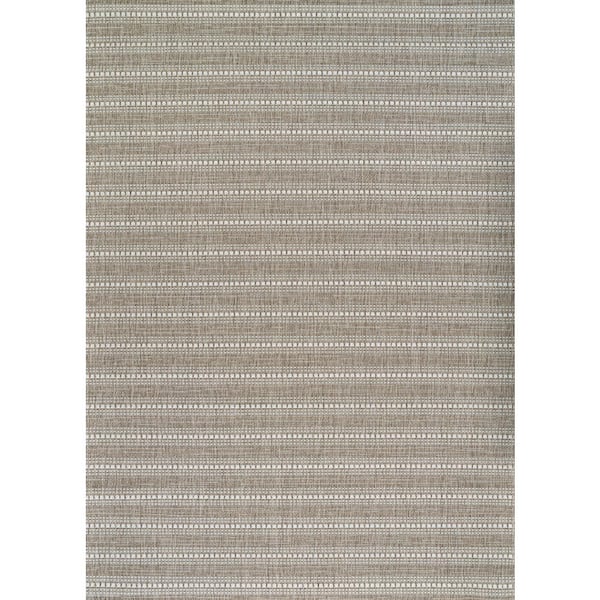 Couristan Afuera Beachcomber Mink-Shell 7 ft. x 10 ft. Indoor/Outdoor Area Rug