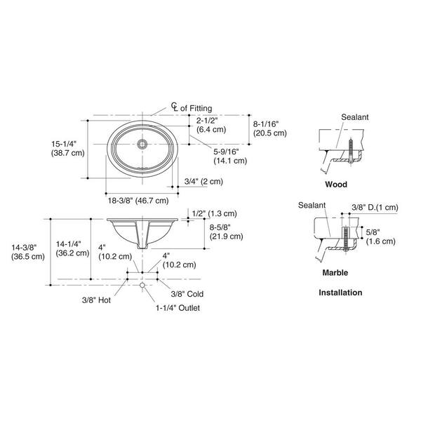 KOHLER Devonshire 16-7/8 in. Vitreous China Undermount Bathroom Sink in White with Overflow Drain KOHLER Devonshire 16-7/8 in. Vitreous China Undermount Bathroom Sink in White with Overflow Drain