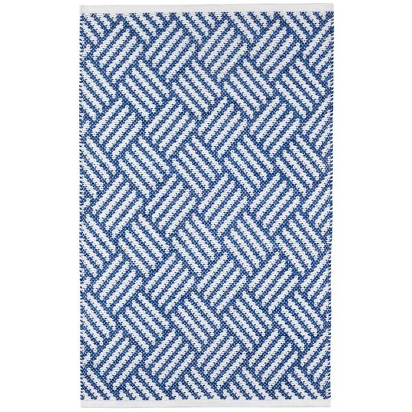 Crisscross Handwoven Denim 8 ft. x 10 ft. Outdoor Area Rug