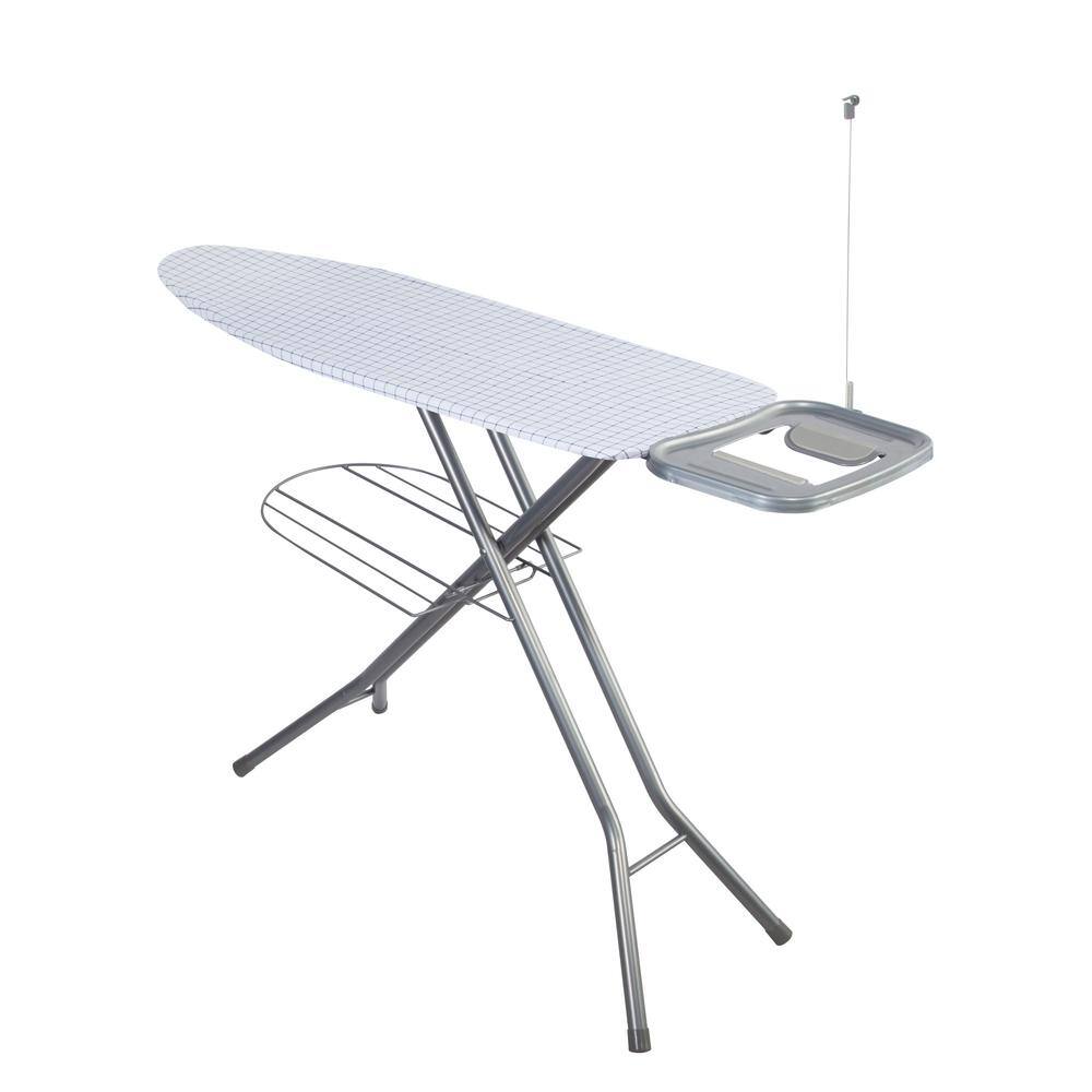 Bizroma Freestanding Ironing Board 4-Leg with Iron Rest and Laundry ...