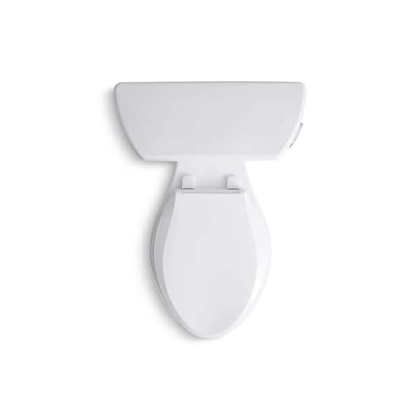 KOHLER - Wellworth 12 in. Rough In 2-Piece 1.28 GPF Single Flush Elongated Toilet in White Seat Not Included