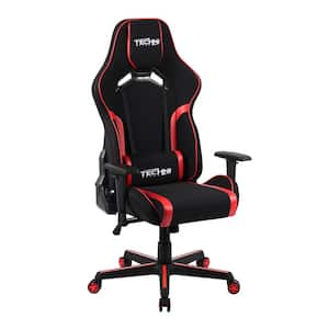 Red TechniSport TSF-71 Fabric and PU Office-PC Gaming Chair,