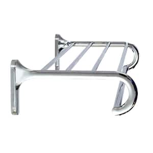 24 in. Wall Mounted Towel Rack in Polished Chrome