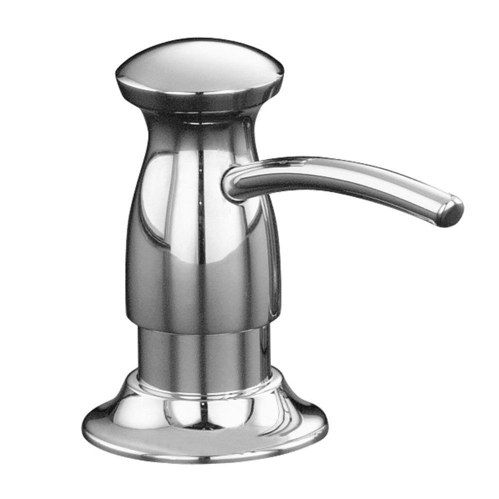 KOHLER Soap/lotion dispenser with Transitional design in Vibrant Brushed Nickel K-R1893-C-BN - The Home Depot