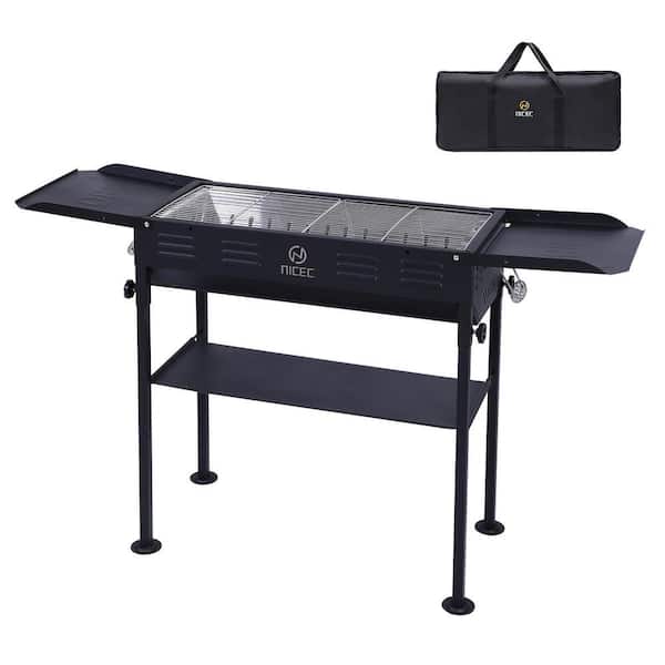 MUKE Portable Charcoal Grill, Folding BBQ Grill, for Skewers with