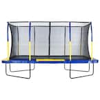 Machrus Upper Bounce Mega 9ft. X 15ft. Gymnastics Style, Rectangular Trampoline Set w/ Premium TopRing Enclosure System